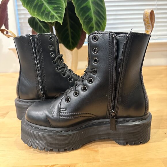 Dr. Martens -- Vegan Jadon ii Boot Mono Platforms - Picture 3 of 8